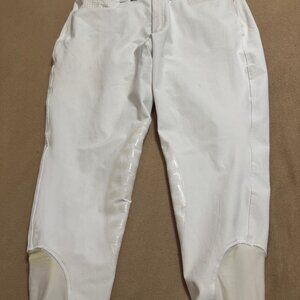 MENS WHITE EQUESTRIAN RIDING PANTS...SIZE 36